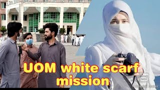 UOM white scarf mission |University funny videos|students interview|funny University videos|