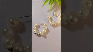 Diy pearl earrings ❤️ | #shorts #viral #youtubeshorts #pearlearrings #radhakrishnancrafter