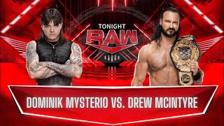 [WWE 2k24] FULL MATCH - Drew Mcintyre vs. "Dirty" Dominik Mysterio