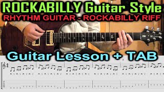 ROCKABILLY Guitar Lesson TABS - RIFF TUTORIAL TABS HOW TO PLAY