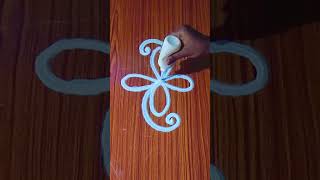 Simple🌺Side Design for Beginners#shorts #ytshorts #trending #youtubeshorts #rangoli #dailyrangoli(2)