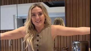 Perrie Edwards from little mix answers 12 question whilst she makes a cuppa