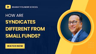 How are Syndicates different from small funds?