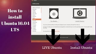 Ubuntu 16.04 LTS installation tutorial