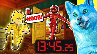 ALL DOORS IN 13 MINUTES?! (ROBLOX DOORS SPEEDRUN REACTION)