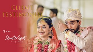 Mahesh ❤️ Ashwitha Client Testimonial | Best Wedding Photography | Wedding Memories | @ShooterSpot