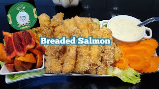 Breaded Salmon #food4hjobymomc #salmonfishfillet