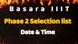 Basara iiit phase 2 selection list | How to check iiit results 2024 | Focusfirergukt | iiit results