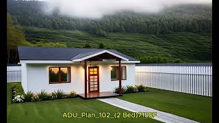 2 Bedroom 1 Bath (715SF) ADU/Floor Plan/Tiny Homes/Cottage/Granny Flat[ADU Plan 102 2 Bed715SF]