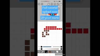 2D pixel mario drawing with mobile 🤩 #mariodrawing #youtubeshorts #artdimple91 #shorts