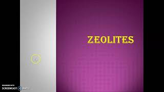 Zeolites