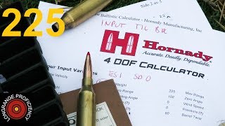 Longrange blog 225: Hornady 4 DoF solver