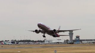 Malaysian Airlines Boeing 777-200ER - Loud Rolls Royce Takeoff!