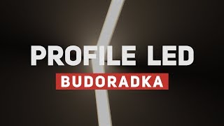 Montaż profili led w suficie z GK oraz ścianie