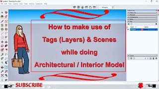 Sketchup 2020 - Tags (Layers) and Scenes