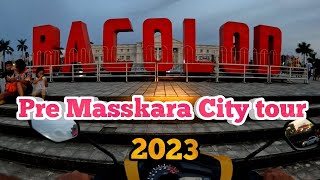 Bacolod City bike tour - Saturday night - Masskara festival is coming