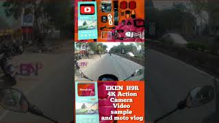 EKEN H9R 4K Action camera | Video Sample and Moto Vlog #camera #shorts #bisnoofiview