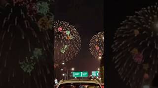 강변북로에서 본 2024 한강불꽃축제 🎇