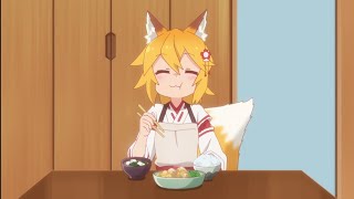 Eating her delicious dishes