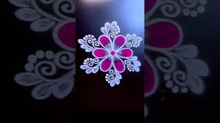 Easy daily kolam for beginners 🌺 latest chinna muggulu 🌺#shorts #trending #art