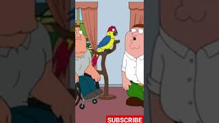 Family guy Peter ruins Joe's parrot #funny #familyguy #short