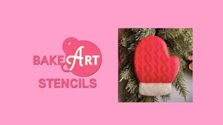 Holiday Mitten Cookie: How to Decorate with Stencils