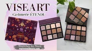 VISEART CASHMERIE Eyeshadow palette Swatches by Nora