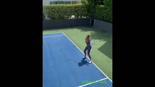 Sabalenka hitting in her backyard! 🥵 #WTA #ATP #Tennis #Sabalenka