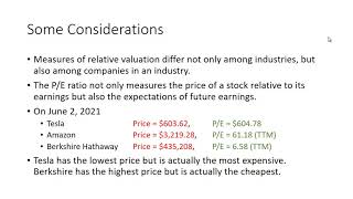 Relative Valuation