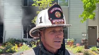 Residents flee fire at apartment building in San Luis Obispo