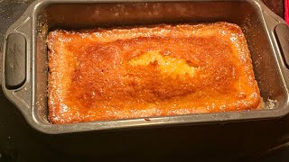 Gâteau moelleux à l'orange  avec du sirop à l'orange goûter pour enfants