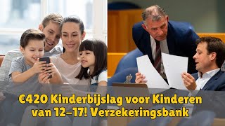 €420 Kinderbijslag voor Kinderen van 12-17! Belangrijke Updates en Data 2024 van Verzekeringsbank!