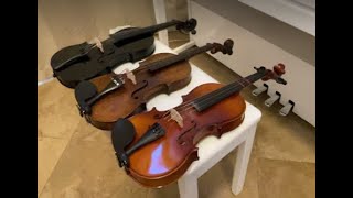 three violins