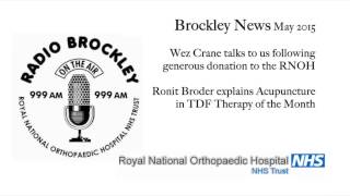 Brockley News - Wez Crane Donation to RNOH & TDF Therapy of the Month Accupunture