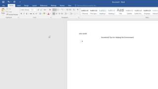 Making a List in Word *