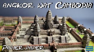 Angkor Wat - Tempelanlage - Papiermmodell #angkorwat #papercraft #papermodel