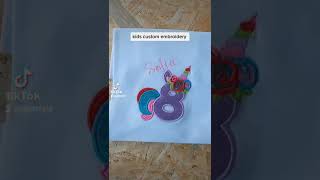 Embroidery: Applique Embroidery. Kids Embroidery