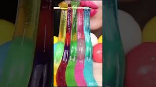 jelly & gummy ball eating sound #jelly #gummy #eating #food #eatemoticns #shortvideo #janeasmr