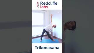 Trikonasana Yoga Step by Step in Hindi | Trikonasana के फायदे | Trikonasana Triangle Pose | #shorts