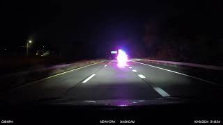 cop pulls over car on highway at night - driver going 11 miles under the limit  - viofo a139 pro 4k