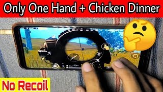 PUBG Mobile 1 Hand + Chicken Dinner Handycam Gameplay | PUBG Mobile Best Control Settings |