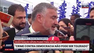 🔴 Ministro Paulo Pimenta fala à BandNews TV