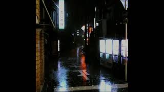 Rain & Reflections on a Japanese Backstreet [ #1hour ]