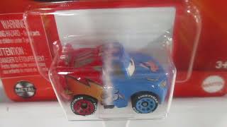 Disney Pixar Mini Cars - Transforming Lightning McQueen Azul y Rojo # 95 🛞⚡️