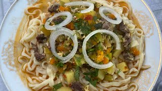 Домашный самый вкусный Кесма Лагман😋/#food#kesma#lagmon#recipe#uzbekistan