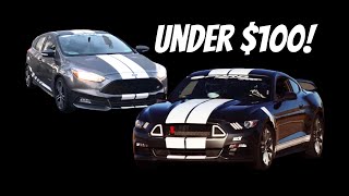 12 Cosmetic Car Upgrades For Under $100! Cheap Upgrades That Look Great! Ford Mustang, Focus ST.