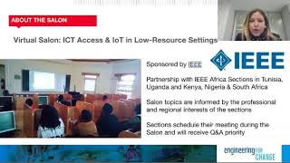 Virtual Salon: ICT Access & IoT in Low-Resource Settings