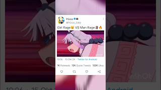 Girl Rage😽 VS Man Rage ☕🗿❤️‍🔥 #anime #4k #shorts #short #funny #cute #fyp #trending #subscribe #edit