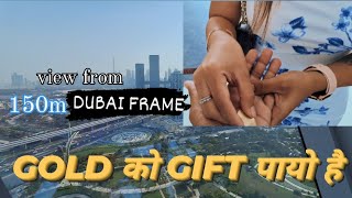 Dubai's old and new amazing view from Dubai frame, gold gift payo hai😀