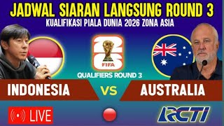 Jadwal Timnas Indonesia vs Australia matchday kedua putaran ketiga kualifikasi piala Dunia